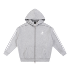 GREY ZIP HOODIE