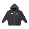 BLACK ZIP UP