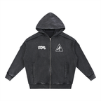 BLACK ZIP UP