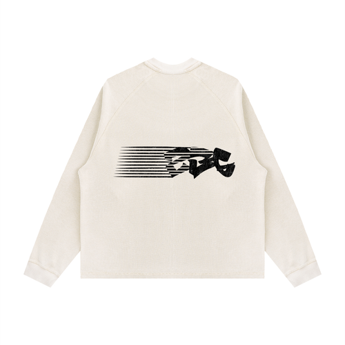 WHITE WAFFLE LONGSLEEVE