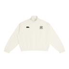 WHITE PINSTRIPE TRACK JACKET