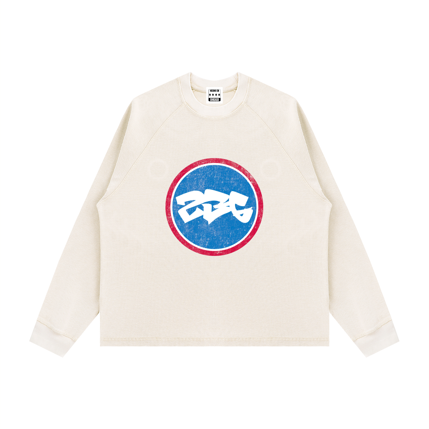 WHITE WAFFLE LONGSLEEVE
