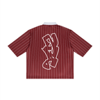 RED PINSTRIPE JERSEY