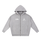 WHITE ZIP UP