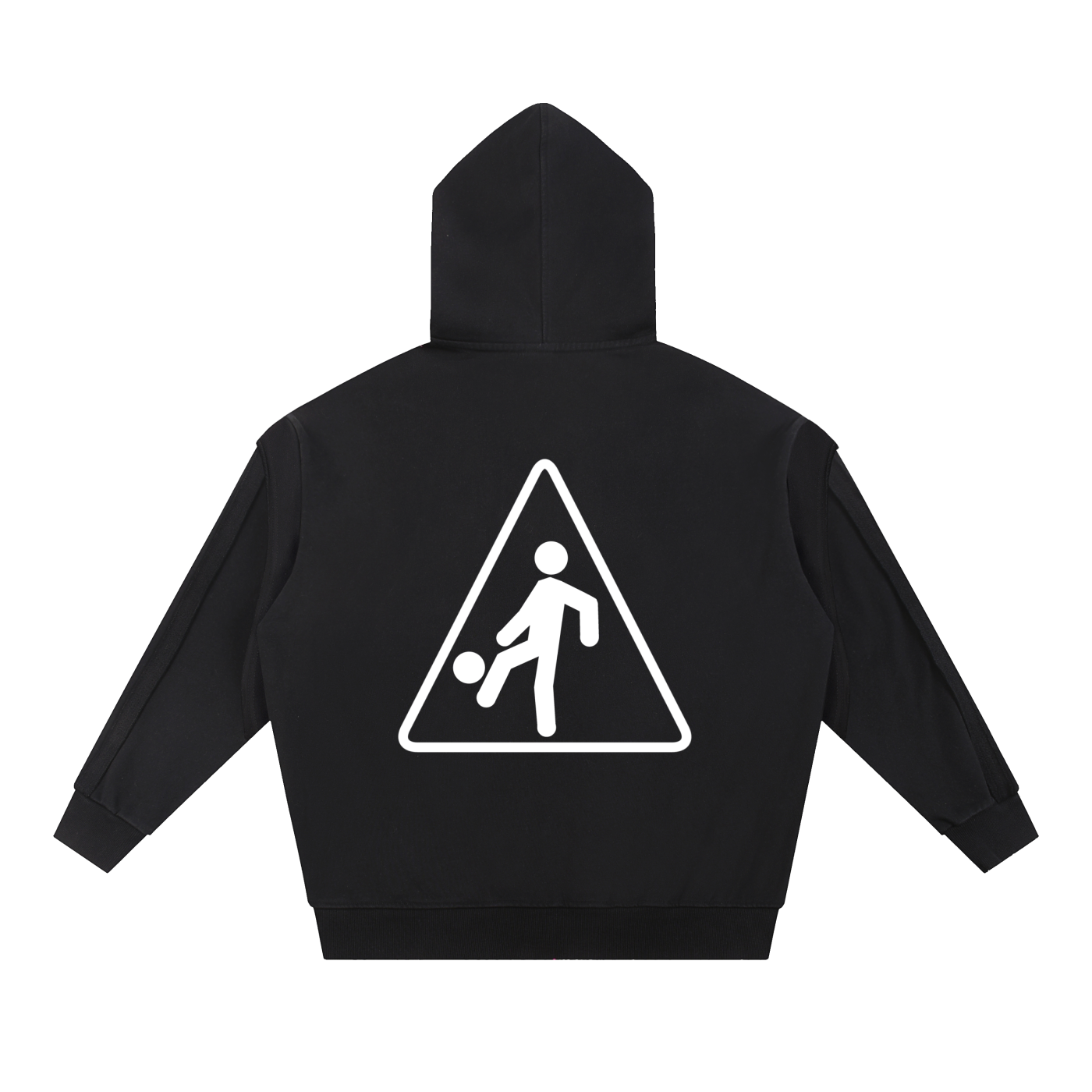 BLACK ZIP HOODIE