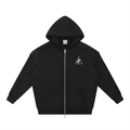 BLACK ZIP HOODIE