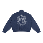 BLUE PINSTRIPE TRACK JACKET