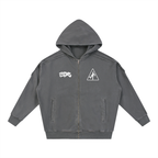 GREY ZIP UP